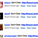 Lots of tinyurls not worth clicking.